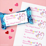 Magical Unicorn Valentine's Day Gift Labels