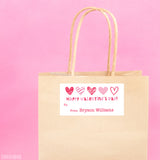 Hearts Valentine's Day Gift Labels