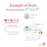 Hearts Valentine's Day Gift Labels
