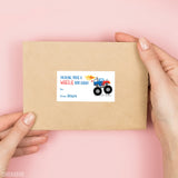 Monster Truck Valentine's Day Gift Labels