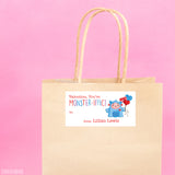Blue Monster "You're Monster-iffic!" Valentine's Day Gift Labels