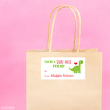 Dinosaur Valentine's Day Gift Labels