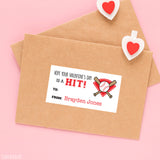 Baseball Valentine's Day Gift Labels