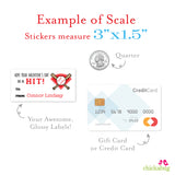 Baseball Valentine's Day Gift Labels