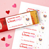 Llama Valentine's Day Gift Labels