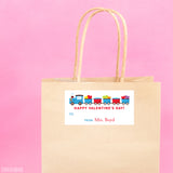 Train Valentine's Day Gift Labels