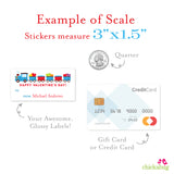 Train Valentine's Day Gift Labels