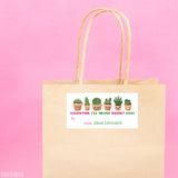 Cacti Valentine's Day Gift Labels