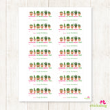 Cacti Valentine's Day Gift Labels
