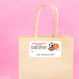 Sports Valentine's Day Gift Labels