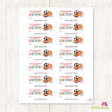 Sports Valentine's Day Gift Labels