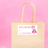 Owl Valentine's Day Gift Labels