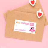 Owl Valentine's Day Gift Labels