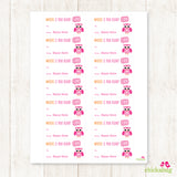 Owl Valentine's Day Gift Labels