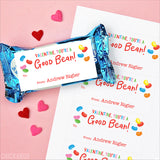Jelly Beans Valentine's Day Gift Labels