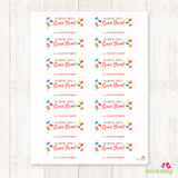 Jelly Beans Valentine's Day Gift Labels