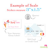 Watercolor Sweets Valentine's Day Gift Labels