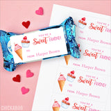 Watercolor Sweets Valentine's Day Gift Labels
