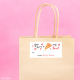 Pizza Valentine's Day Gift Labels