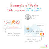 Pizza Valentine's Day Gift Labels