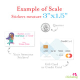 African-American Mermaid Valentine's Day Gift Labels