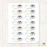 Penguins Valentine's Day Gift Labels