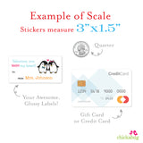 Penguins Valentine's Day Gift Labels