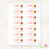 Lock and Key Valentine's Day Gift Labels