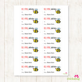 Bumblebee Valentine's Day Gift Labels