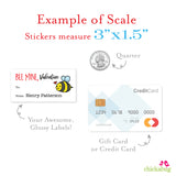 Bumblebee Valentine's Day Gift Labels