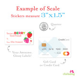 Berry Valentine's Day Gift Labels