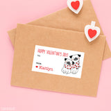 Pugs Valentine's Day Gift Labels