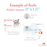 Pugs Valentine's Day Gift Labels