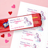 Unicorn "You're Magical!" Valentine's Day Gift Labels
