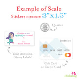 Mermaid Valentine's Day Gift Labels