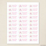 Valentine's Day Cupid Cat Address Labels