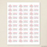 Handwritten Valentine's Day Address Labels