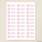 Pink Happy Valentine's Day Address Labels