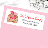 Love Envelope Valentine's Day Address Labels