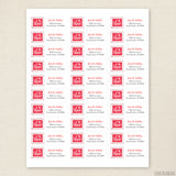Love Stamp Valentine's Day Address Labels