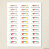 Love Valentine's Day Address Labels