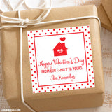 "From Our Family To Yours" Valentine's Day Gift Labels