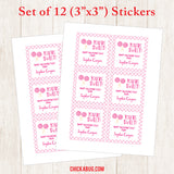 Lollipops Valentine's Day Gift Labels