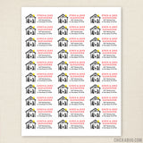Christmas Nativity Silhouette Address Labels