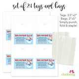 Snowman Soup Cocoa Paper Tags and Bags