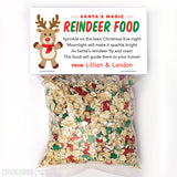 Reindeer Food Christmas Paper Tags and Bags