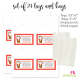 Santa's Favorite Christmas Cocoa Paper Tags and Bags