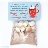 Happy Holidays Cocoa Paper Tags and Bags
