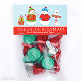 Snowman Family of 2 - Christmas Paper Tags and Bags
