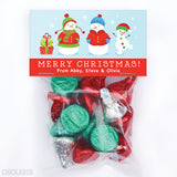 Snowman Family of 3 - Christmas Paper Tags and Bags